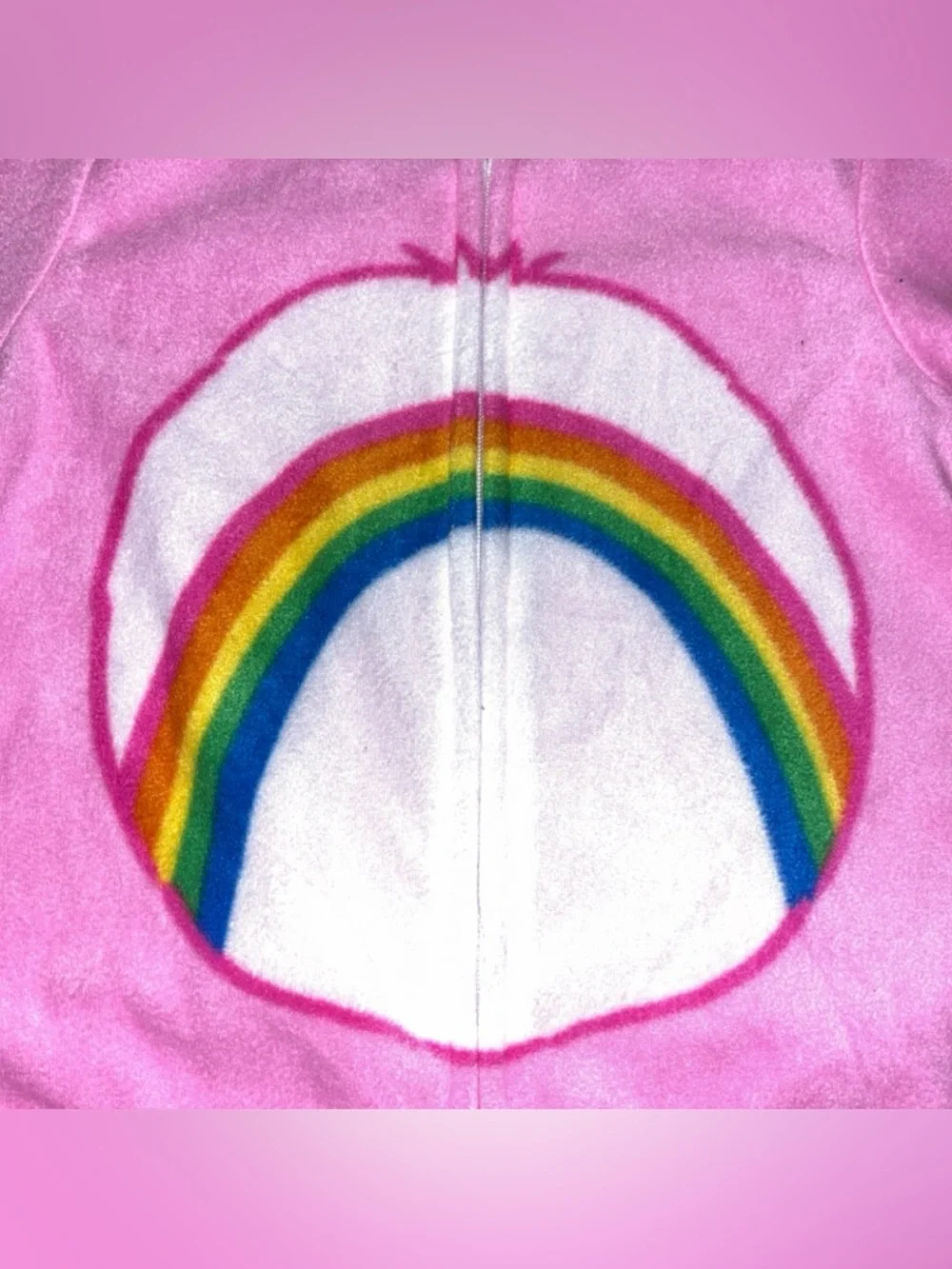 Care Bears Cheer Bear Long Sleeve Blanket Sleeper Footed Pajama Pink 12M